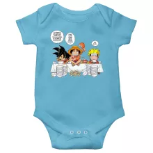 Body bébé Luffy « La recette d'un bon shonen Manga (Super Deformed) » – Parodie Naruto
