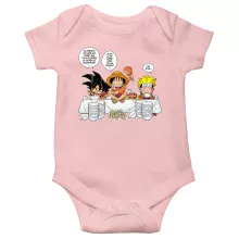 Body bébé (Filles) Luffy « La recette d'un bon shonen Manga (Super Deformed) » – Parodie Naruto