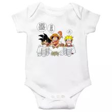 Body bébé Luffy « La recette d'un bon shonen Manga (Super Deformed) » – Parodie Naruto
