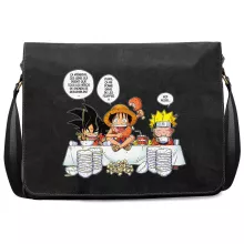 Sac à bandoulière Luffy « La recette d'un bon shonen Manga (Super Deformed) » – Parodie Naruto