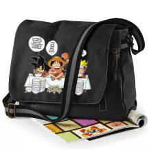 Sac à bandoulière Luffy « La recette d'un bon shonen Manga (Super Deformed) » – Parodie Naruto