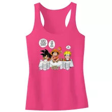 Débardeur Enfant Fille Luffy « La recette d'un bon shonen Manga (Super Deformed) » – Parodie Naruto