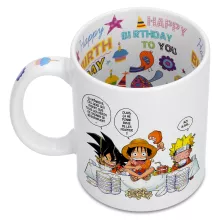 Mug Luffy « La recette d'un bon shonen Manga (Super Deformed) » – Parodie Naruto