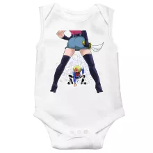 Sanji ärmelloser Baby Strampler – Parodie auf One Piece