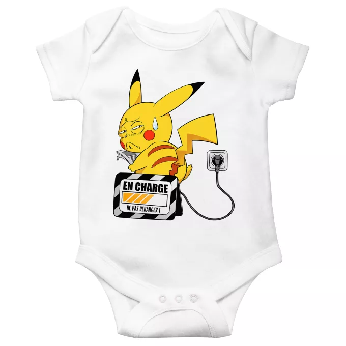 Fatinho de manga curta para bebé Paródia Pokémon