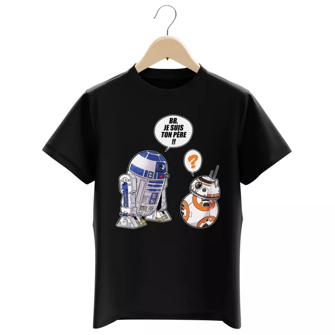 T-shirts crianças rapaz Paródia Guerra das Estrelas