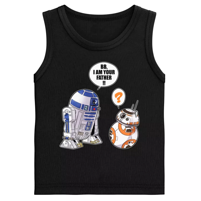 Kinderjongen tanktops Parodie Star Wars R2-D2 en BB-8