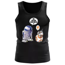 R2-D2 Herren Tank Top “R2-D2 und BB-8” – Parodie auf Star Wars