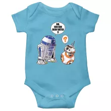 R2-D2 Baby Strampler “R2-D2 und BB-8” – Parodie auf Star Wars