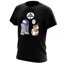 R2-D2 T-Shirt “R2-D2 und BB-8” – Parodie auf Star Wars