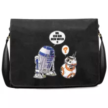 R2-D2 Schultertasche “R2-D2 und BB-8” – Parodie auf Star Wars