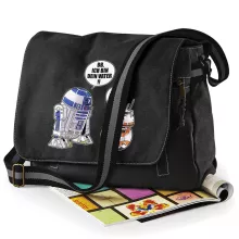 R2-D2 Schultertasche “R2-D2 und BB-8” – Parodie auf Star Wars