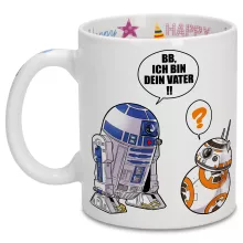 R2-D2 Tasse “R2-D2 und BB-8” – Parodie auf Star Wars