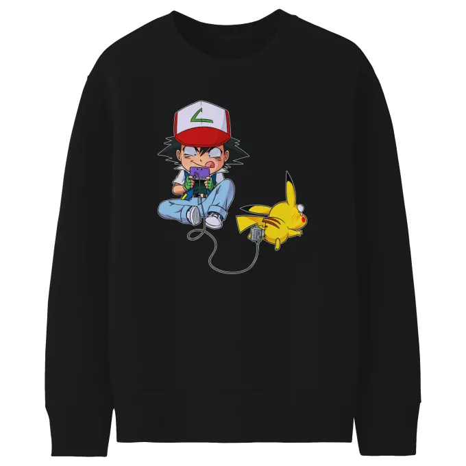 Sudaderas Niños Parodia Pokémon Pikachu y Ash de Pokemon