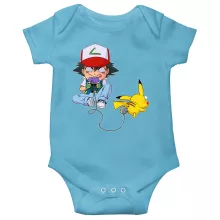 Traje de bebé de manga corta (chicos) Parodias de videojuegos