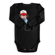 Pikachu Lange mouwen Babyromper “Pikachu en Ash Ketshum” – Pokémon parodie