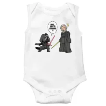 Body de bebé sin mangas Luke Skywalker “Luke Skywalker y Kylo Ren” – Parodia de Star Wars