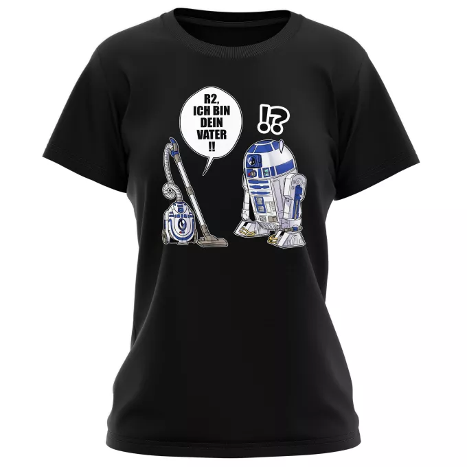 Damen T-shirts Parodie auf Star Wars R2-D2 - Ich Bin Dein Vater