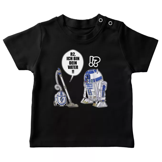 Baby T-shirts Parodie auf Star Wars R2-D2 - Ich Bin Dein Vater