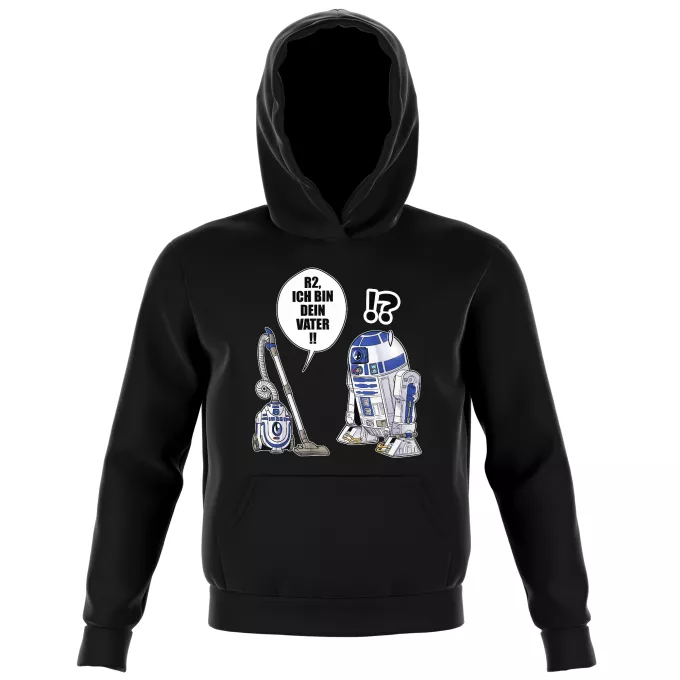 Kinder Kapuzenpullover Parodie auf Star Wars R2-D2 - Ich Bin Dein Vater