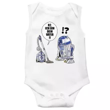 R2-D2 ärmelloser Baby Strampler “Ich Bin Dein Vater” – Parodie auf Star Wars