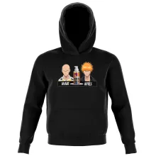 Sweat à capuche Enfant Saitama « La solution Miracle pour retrouver une belle chevelure... » – Parodie One-Punch Man