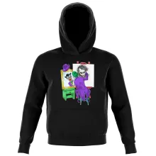 Sweat à capuche Enfant Le Joker « Drôle d'Autoportrait » – Parodie Batman