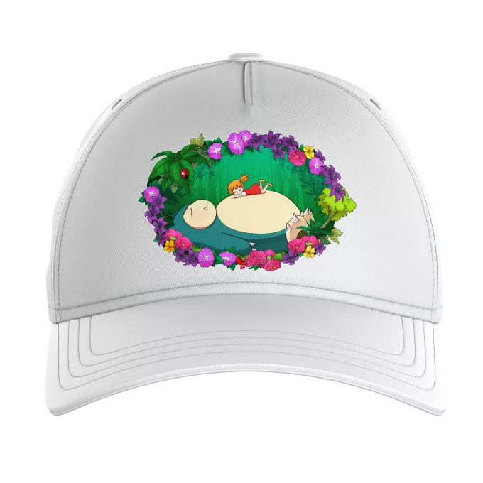 Gorras Niños Parodia Pokémon Snorlax y Chibi Misty
