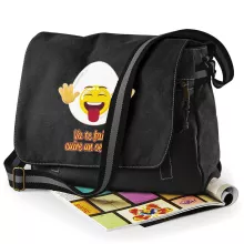 Sac à bandoulière Humoristique « Va te faire cuire un oeuf !! » – Parodie Funny