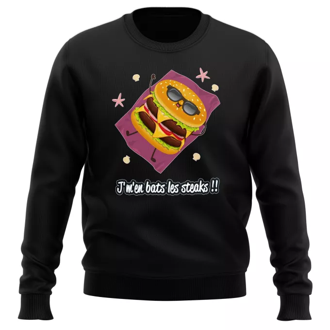 Pulls Parodie Funny J'm'en bats les steaks !! - Humoristique - Collection Humour, Fun par Parogeek