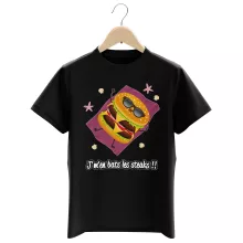 T-shirt Enfant Humoristique « J'm'en bats les steaks !! » – Parodie Funny