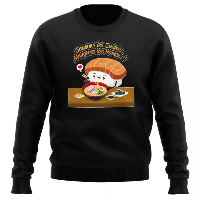 Pulls Parodie Funny Sauvons les Sushis !! - Humoristique - Collection Humour, Japan par Parogeek