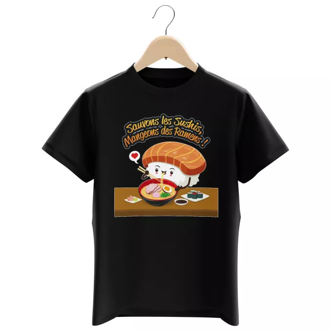 T-shirts Enfants Garçons Parodie Funny Sauvons les Sushis !! - Humoristique - Collection Humour, Japan par Parogeek