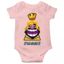 Body bébé (Filles) Le Roi « J'tai Clashé !! » – Parodie Clash Royale