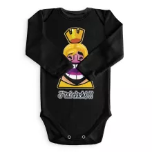 Body bébé manches longues Le Roi « J'tai Clashé !! » – Parodie Clash Royale