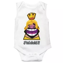 Body bébé Le Roi « J'tai Clashé !! » – Parodie Clash Royale