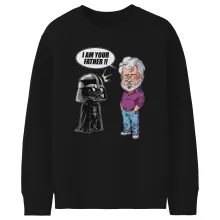 Felpa Bambino e ragazzo Darth Vader “Darth Vader e George Lucas - I am your Father” – Parodia dei Star Wars