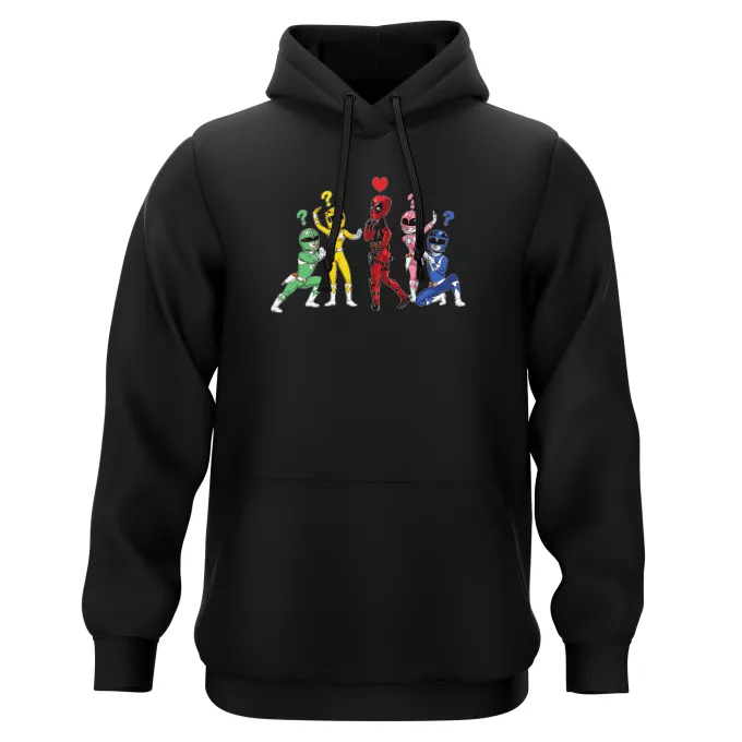 Camisolas com capuz Paródia Deadpool Deadpool e Power Rangers