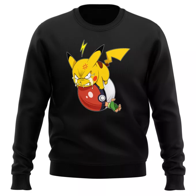 Camisolas Paródia Pokémon Pikachu e Ash Ketchum