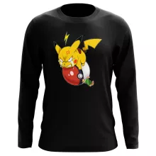 T-Shirts de manga comprida Pikachu “Pikachu e Ash Ketchum” – Pokémon de parodia
