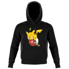 Camisolas com capuz para crianças Pikachu “Pikachu e Ash Ketchum” – Pokémon de parodia