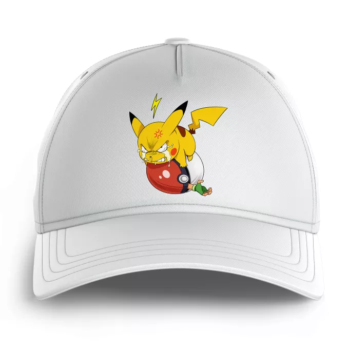 Bonés de Verão para crianças Paródia Pokémon Pikachu e Ash Ketchum