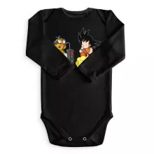 Body bébé manches longues Sangoku « Feu Rouge ;) » – Parodie Super Mario