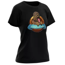 T-shirt Femme Chewbacca « Le Meilleur Ami de l'Homme... » – Parodie Star Wars
