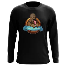 T-Shirt à manches longues Chewbacca « Le Meilleur Ami de l'Homme... » – Parodie Star Wars