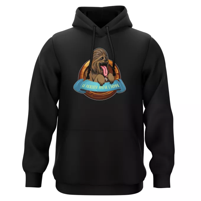 Sweat-shirts à Capuche Parodie Star Wars Le Meilleur Ami de l'Homme... - Chewbacca