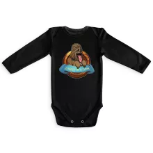 Body bébé manches longues Chewbacca « Le Meilleur Ami de l'Homme... » – Parodie Star Wars