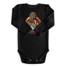 Body bébé manches longues Chewbacca « Le Meilleur Ami de l'Homme... » – Parodie Star Wars