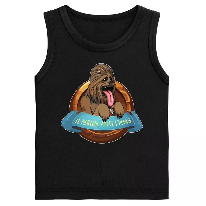 Débardeurs Enfants Garçons Parodie Star Wars Le Meilleur Ami de l'Homme... - Chewbacca