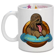 Mug Chewbacca « Le Meilleur Ami de l'Homme... » – Parodie Star Wars